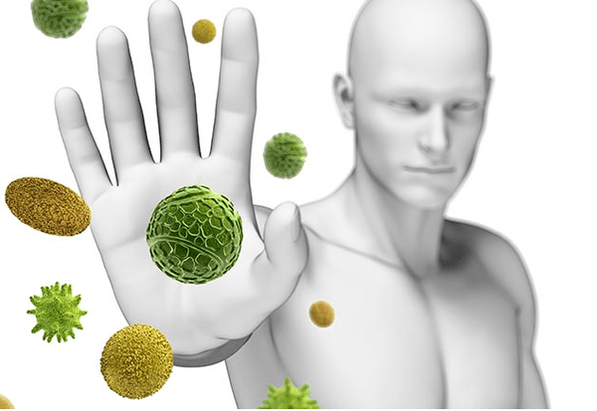 immunità indebolita a causa dei parassiti
